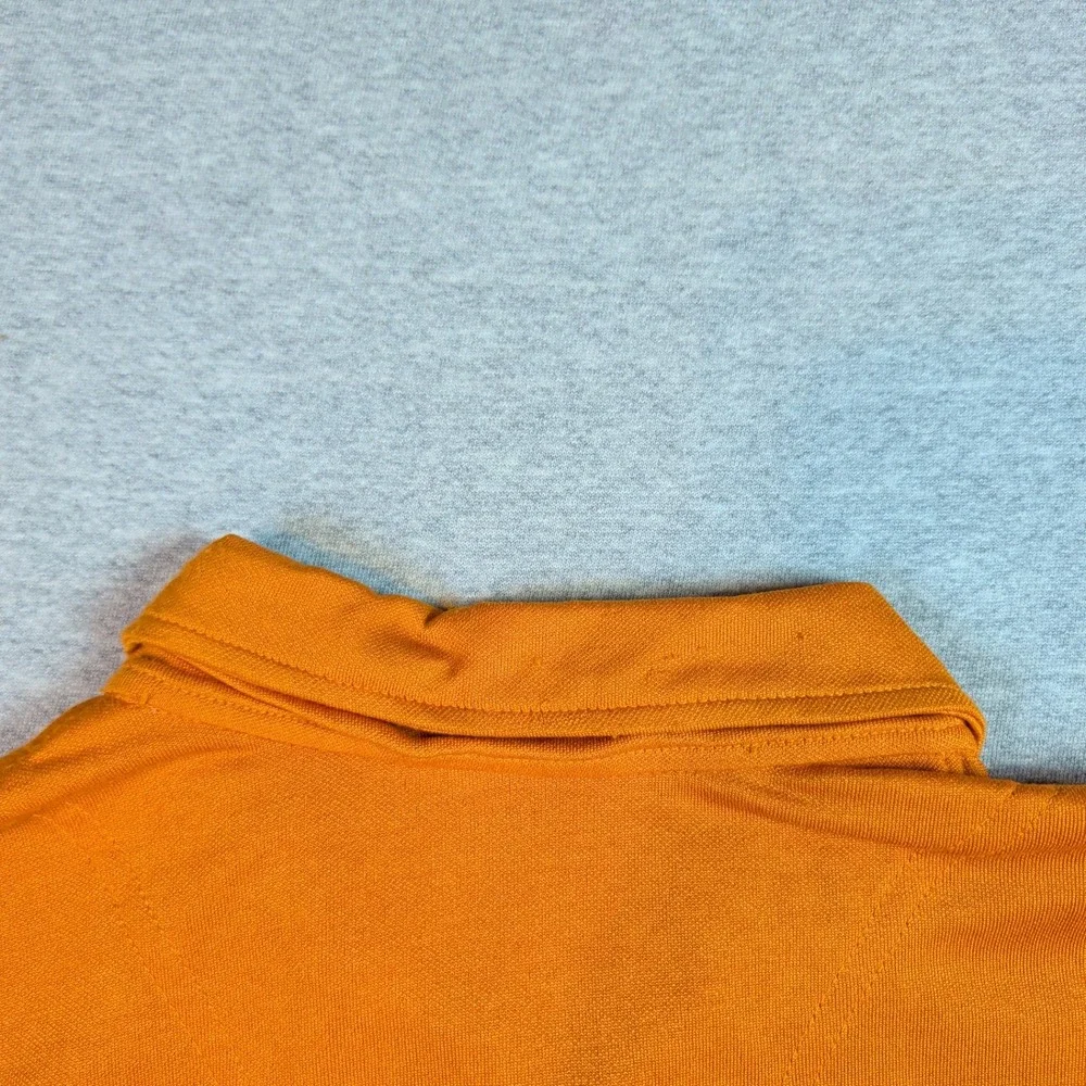 The North Face Mens Groveland FlashDry Polo Shirt Orange CEZ3V1Q 1/4 Zip Large